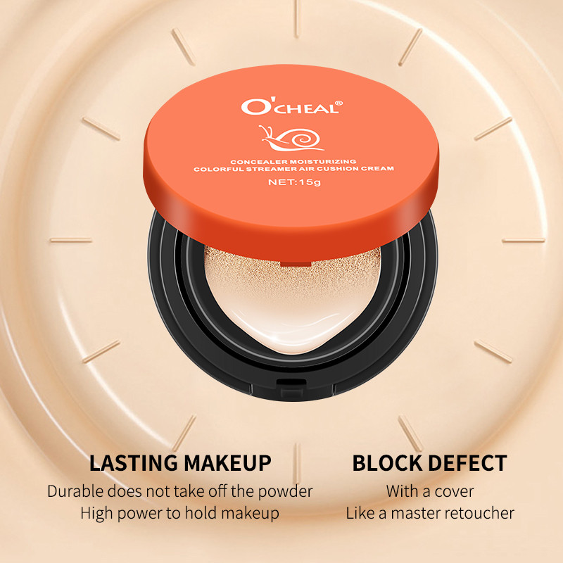 OCHEAL Whitening BB Cream Foundation Cream for Face Makeup Concealer Air Cushion for Girl Make Up Fa