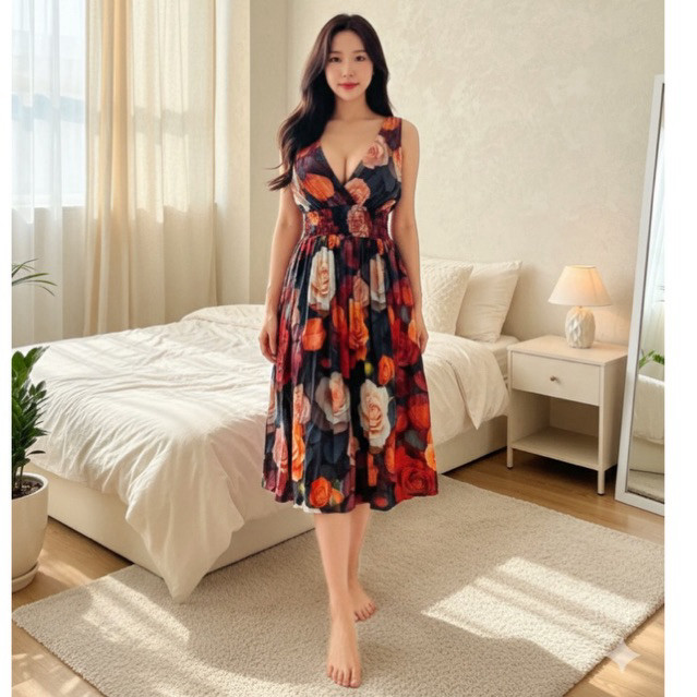 DRESS MOZA SINGLET PENDEK RAYON BALI