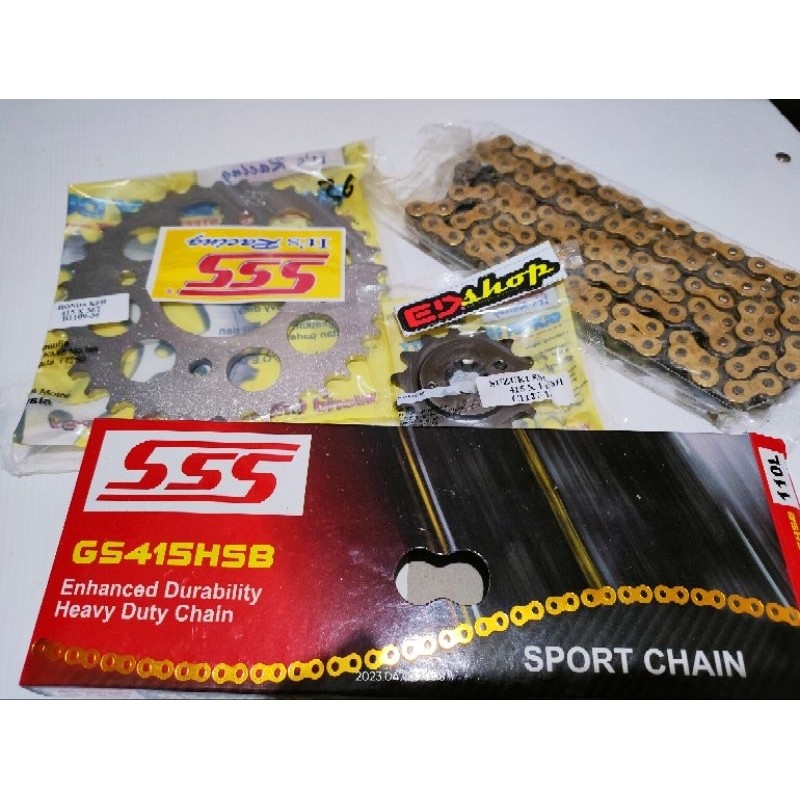 gear SET 415 SSS tipis BLADE SUPRA X 125 110 X125 REVO KARBU INJEKSI GIR GER SLIM BALAP RACING