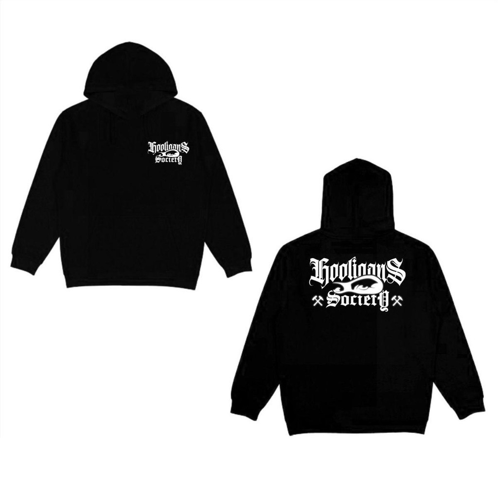 [COD] ORIGINAL TEBARU HOODIE NETRAL REFLEKTIF SLIVER HOOLIGANS SOCIETY HOOSIE DISTRO NETRAL HOODIE