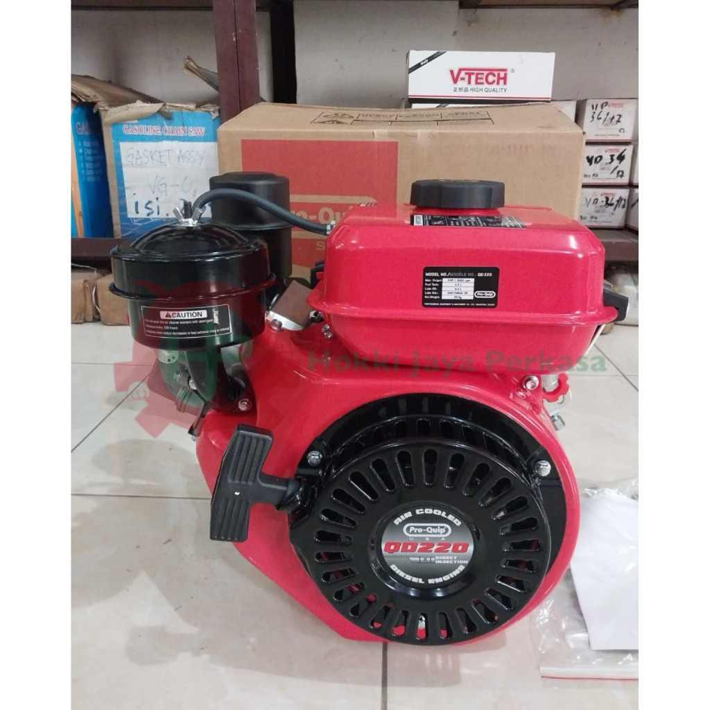 PRO-QUIP Mesin Diesel QD220 (9 HP) Engine Penggerak Diesel Solar QD220 9 PK Mesin Penggerak Diesel P