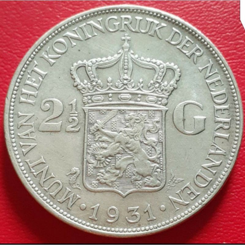 REPLIKA Koin Kuno Silver  Netherland Belanda Wilhelmina  Gulden Terlaris