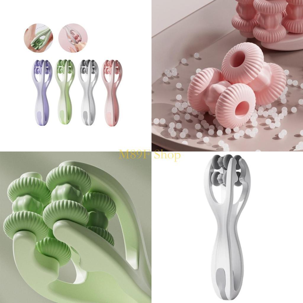 M89F Finger Massager Double Roller Hand Massager Handheld Hand Roller Massager for Stress Relief and