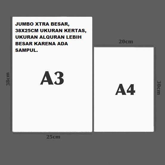 ALQURAN MURAH LANSIA EXTRA BESAR AL QURAN MUSHAF TERJEMAHAN JUMBO A3