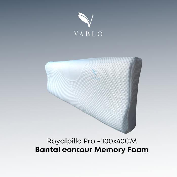Vablo Royalpillo Xtra Long Pillow - memory foam - contour pillow