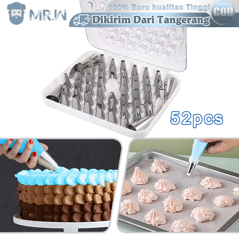 Spuit Kue 52pcs/Set Spuit Mawar Spuit Kue Import Spuit Butter Cream