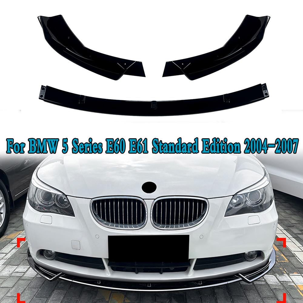For BMW 5 Series E60 E61 Standard Etion 2004-2007 Front Bumper Lip Splitter ffuser Body Kit Spoiler 