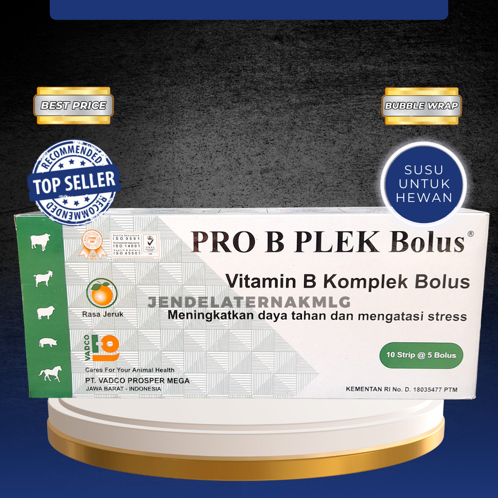 PRO B PLEX 50 BOLUS (1 BOX) - Vitamin B Komplek Untuk Hewan