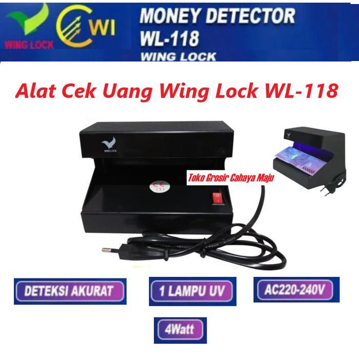 Alat Cek Uang Wing Lock WL-118 Sensor Money [Money Detector] - WingLock WL-118
