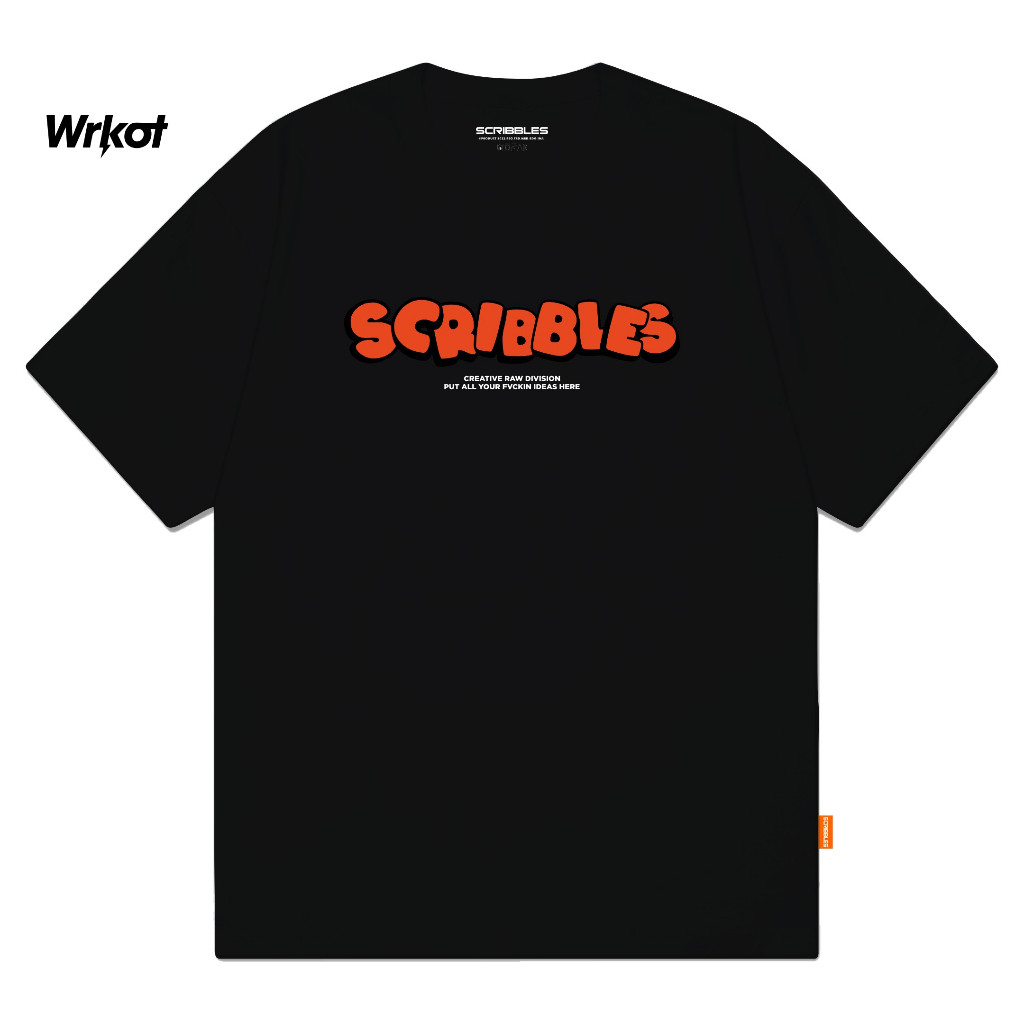Workout Streetwear x Scribbles baju Kaos Distro Coki best seller