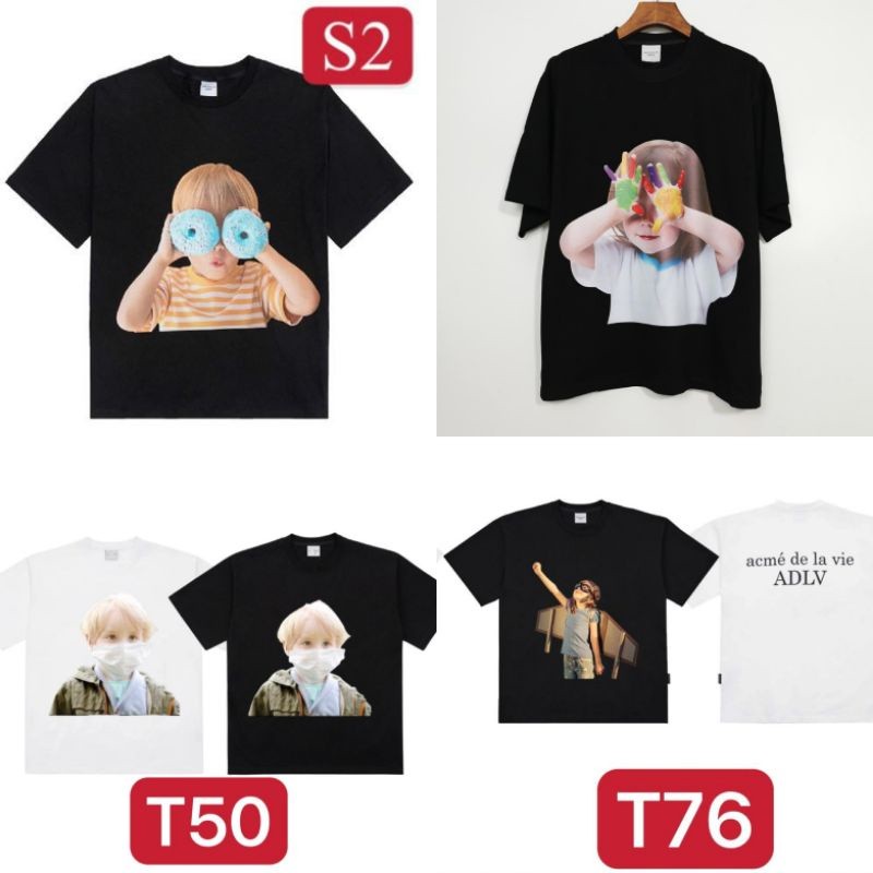 Baby Face ADLV Acm3 De La Vie Tshirt Oversized Mirror Baju Kaos Unisex