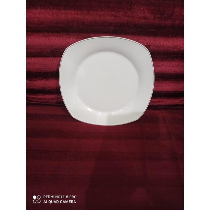 Piring Keramik Kotak / Piring Kramik Segi Empat 10"