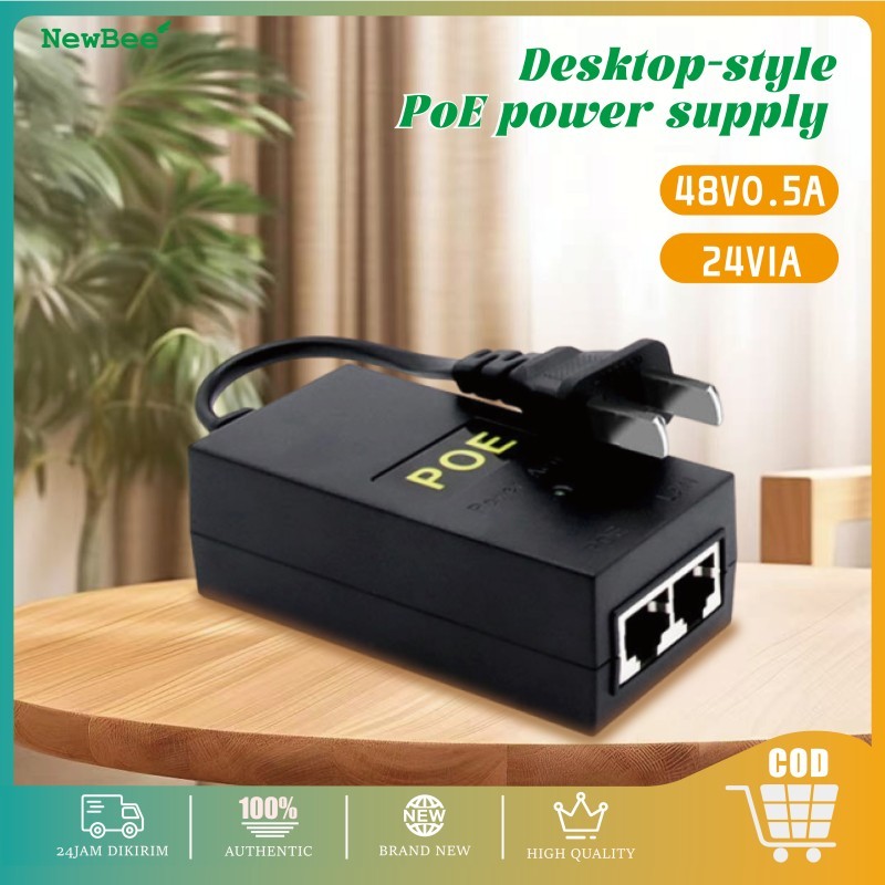 POE Power Over Injector Gigabit Passive Ethernet Adaptor POE Desktop POE Power Injector Ethernet Ada