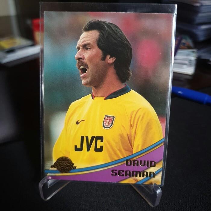 Kartu Bola Merlin David Seaman Arsenal FC GK Legend - Rare  TaO 