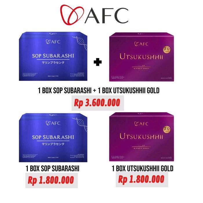 produk afc sop subarashi utsukushi
