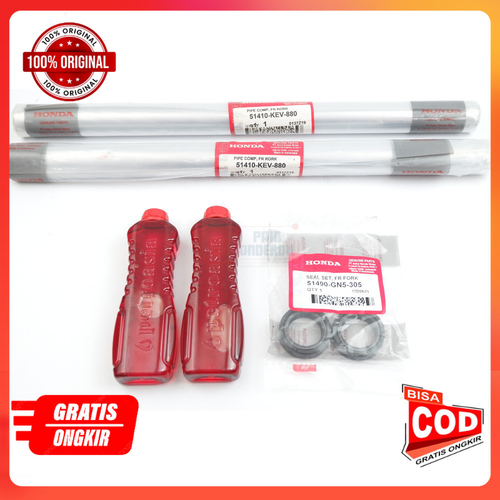 sok depan supra fit lama - shock depan supra 51410-KEV-880 onderdil motor part Ori