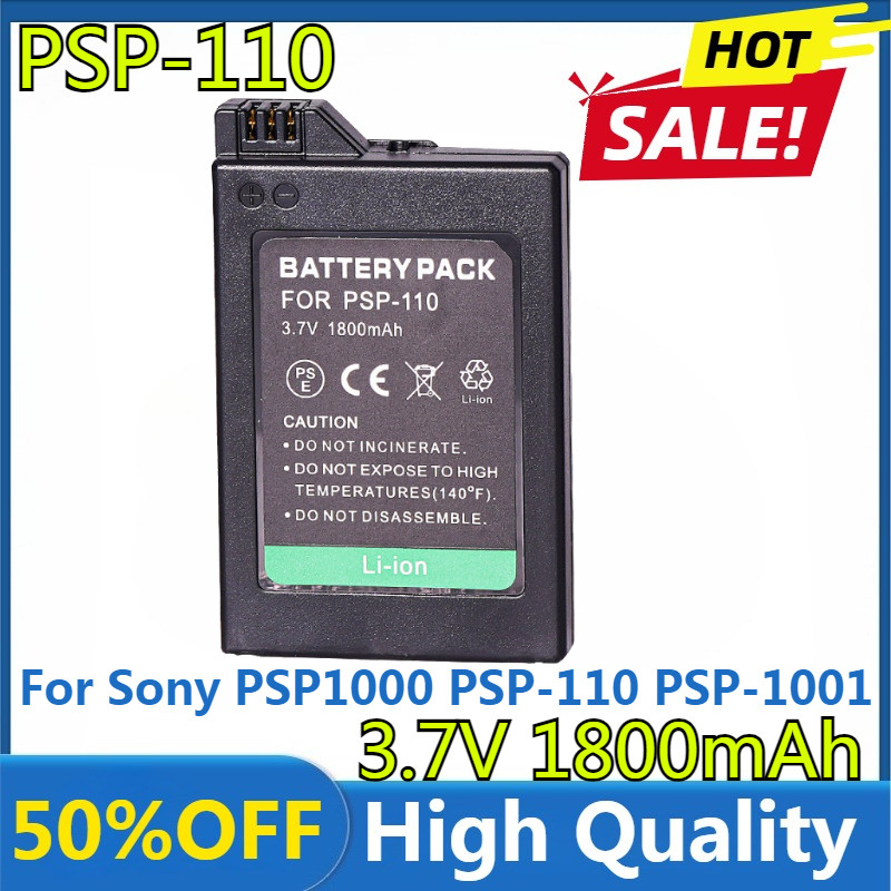 New High Quality Replaceable 3.7V 1800mAh Battery for Sony PSP1000 PSP-110 PSP-1001 PSP-1000 PSP 100