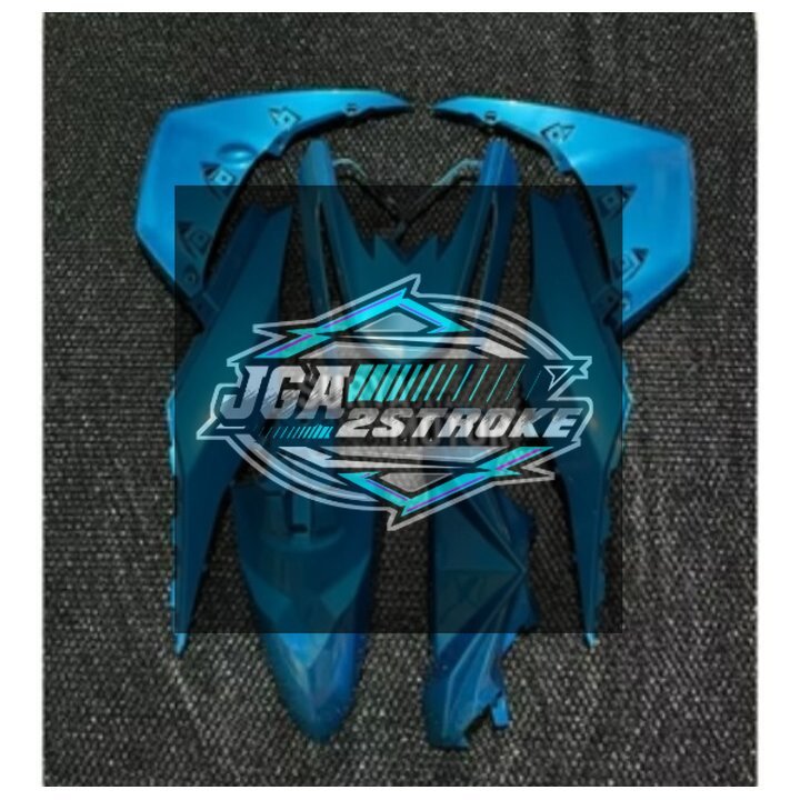 COVER BODY HALUS YAMAHA MIO M3 MIO Z 125 FULLSET BODI SET MIO Z MIO M3 125 WARNA BIRU MUDA