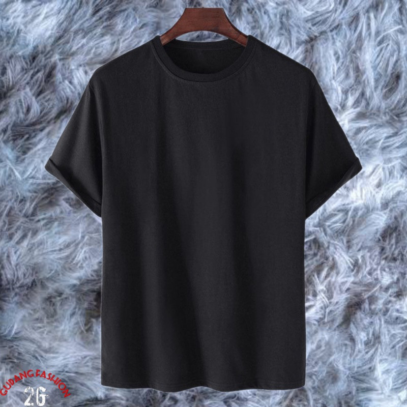 KAOS POLOS COTTON COMBED 24.S| KAOS POLOS HITAM | BAJU HITAM COMBED 24.S