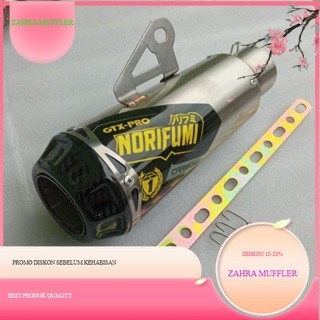 Silincer knalpot Norifumi GTX Pro Carbon Universal Ukuran 50mm