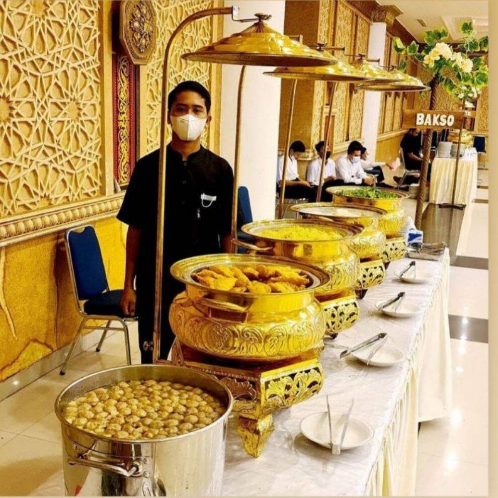 Prasmanan kuningan bulat d36cm