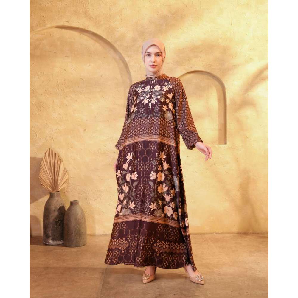 Heaven Lights Alani Dress - Burgundy