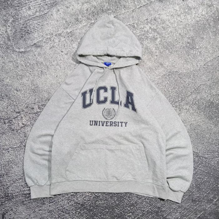 jaket Hoodie BUFF UCLA UNIVERSITY abu jaket casual murah size L