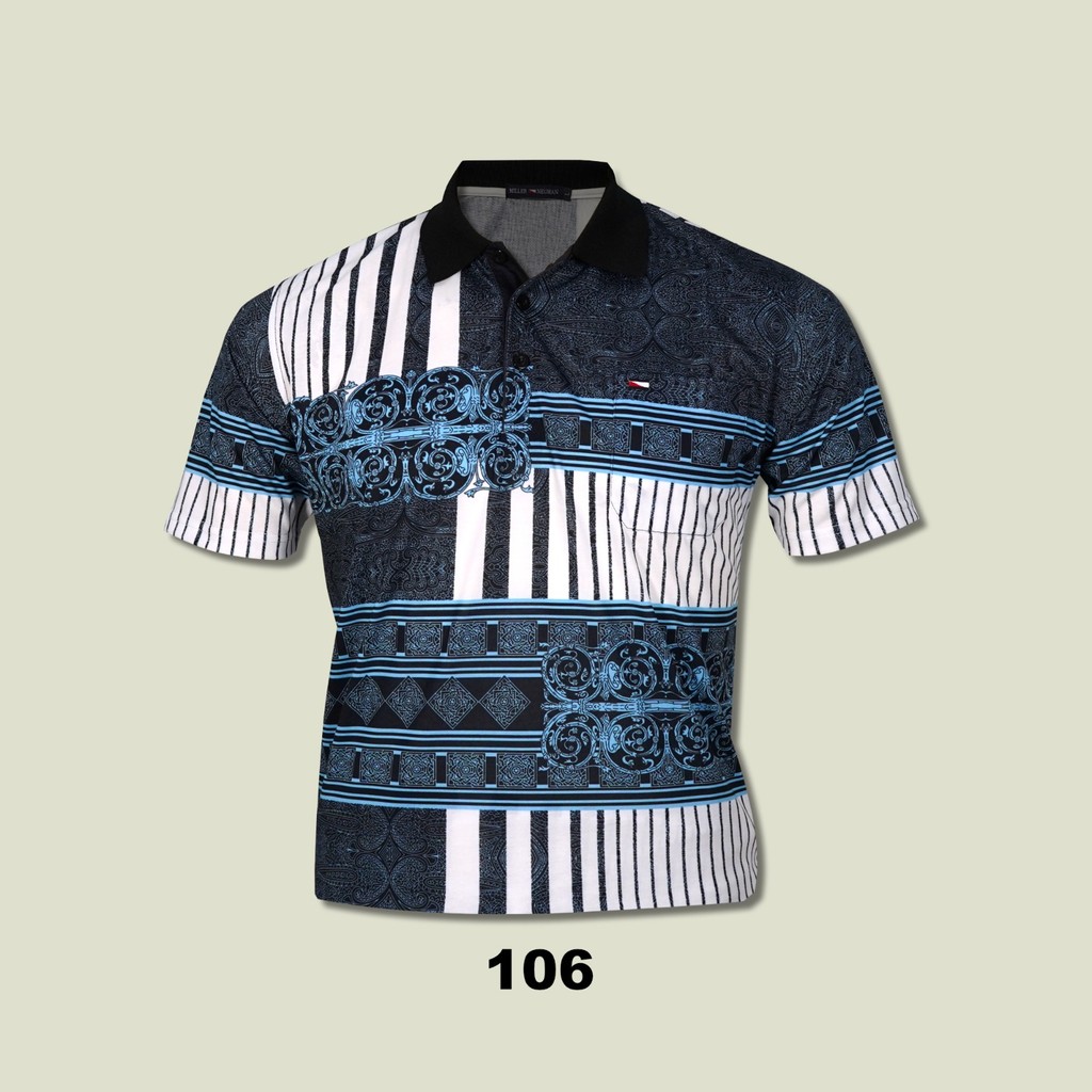 NEW Miller Neuman Kaos Kerah Pria Bapak Dewasa Bahan Katun Berkantong MN-106