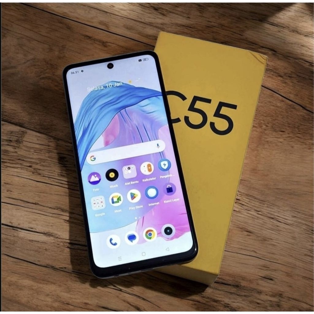 realme c55 versi ram8 256gb dan ram 6 128gb hp second original lengkap istimewa