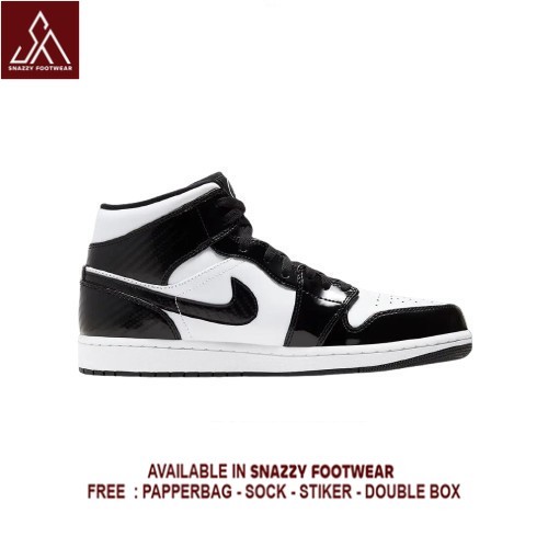 Sepatu Sneakers Nike Air Jordan 1 Retro Mid All-Star Carbon Black White 100% Original Unisex