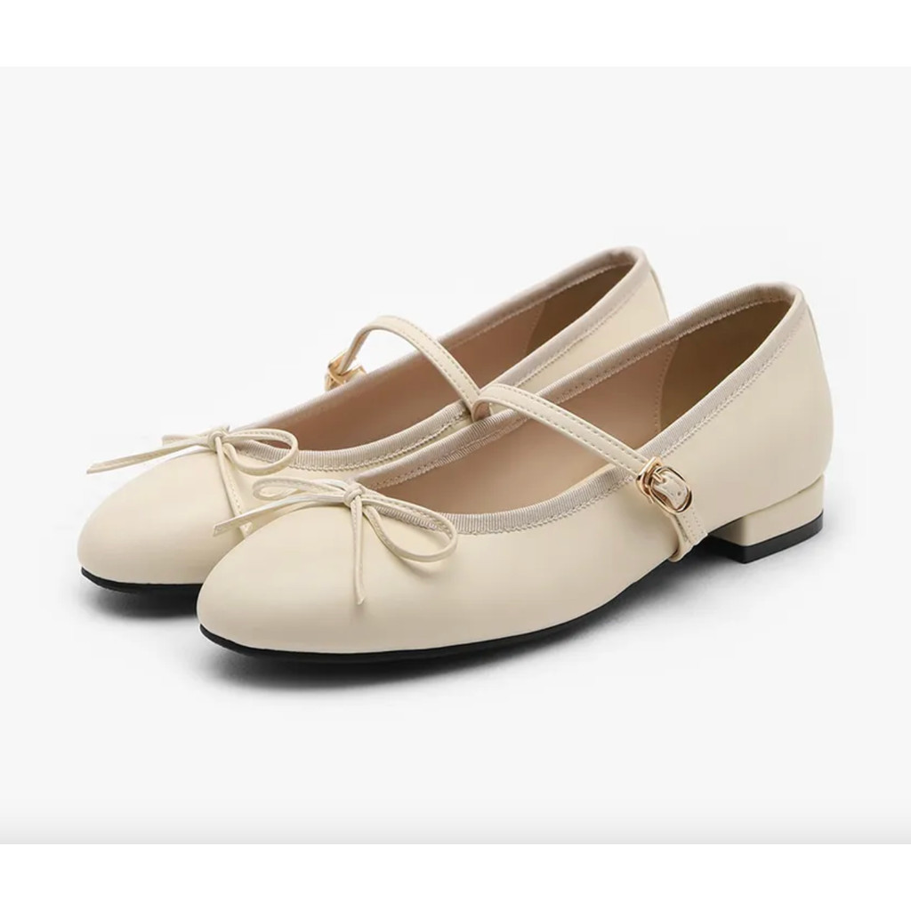 Sepatu Wanita Sappun Reira Maryjane Flats (2cm) Ivory