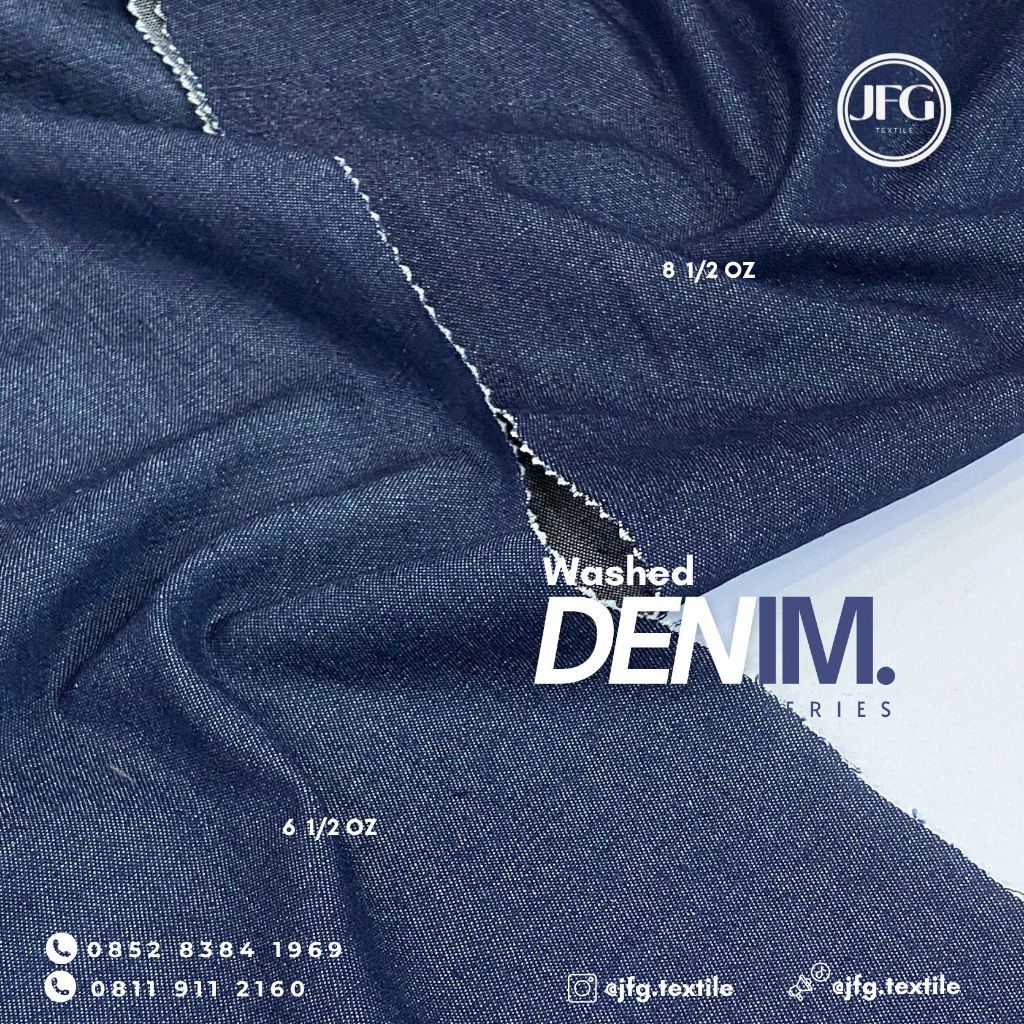 AST - 1 Yard Bahan Kain DENIM SERIES | WASHED & NON-WASHED