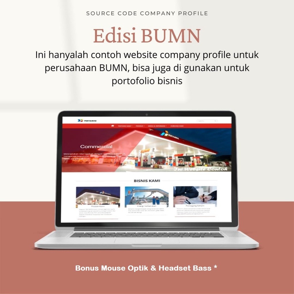 Source Code Website Company Profile Desain Pertamina