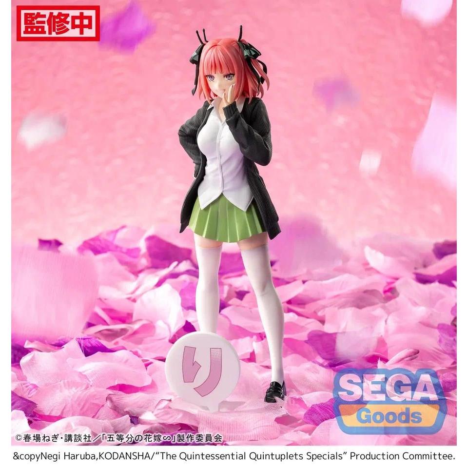 Original SEGA Luminasta The Quintessential Quintuplets Nakano Nino PVC Action Figure Anime Figures M