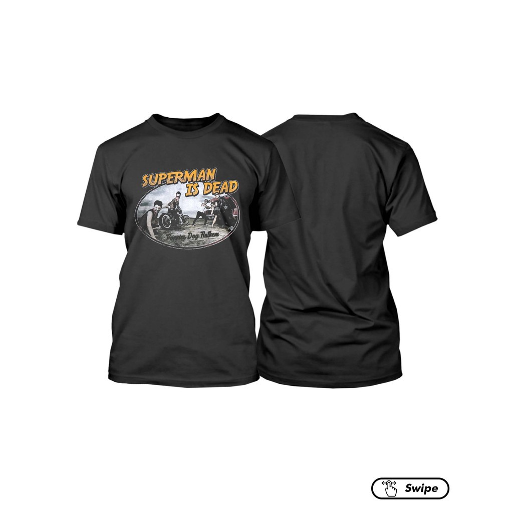 ORIGINAL TSHIRT SUPERMAN IS DEAD - POPPIES BLACK