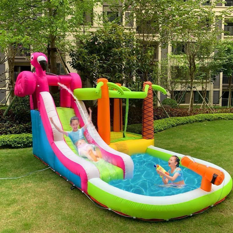 Happy Hop Rumah istana balon inflatable toys perosotan anak inflatable bouncer jumping bouncy playgr