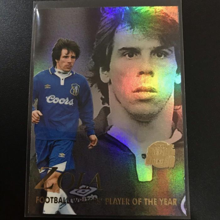 Kartu Bola Merlin Premier Gold 98 Gianfranco Zola | Hologram RARE TaO 