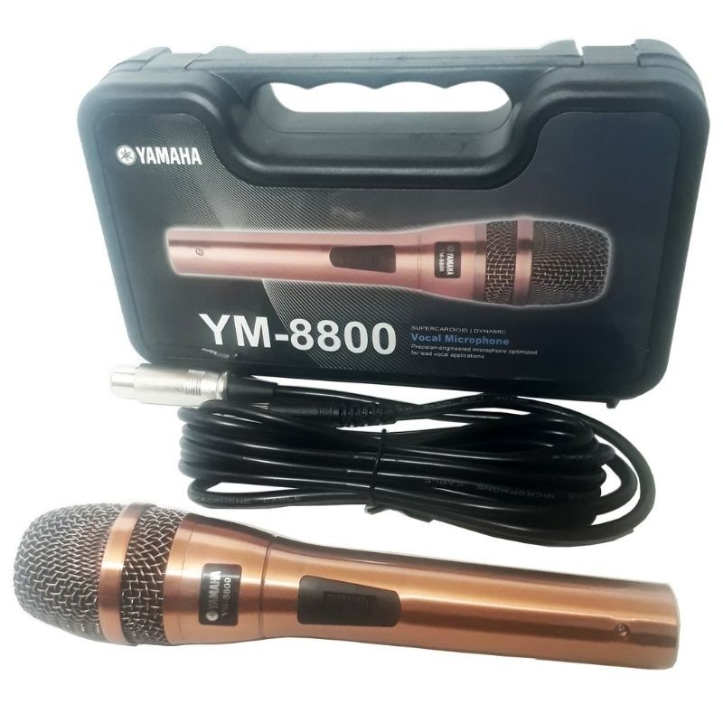 GS mic kabel YAMAHA YM-8800 Microphone terbaru & terlaris warna gold