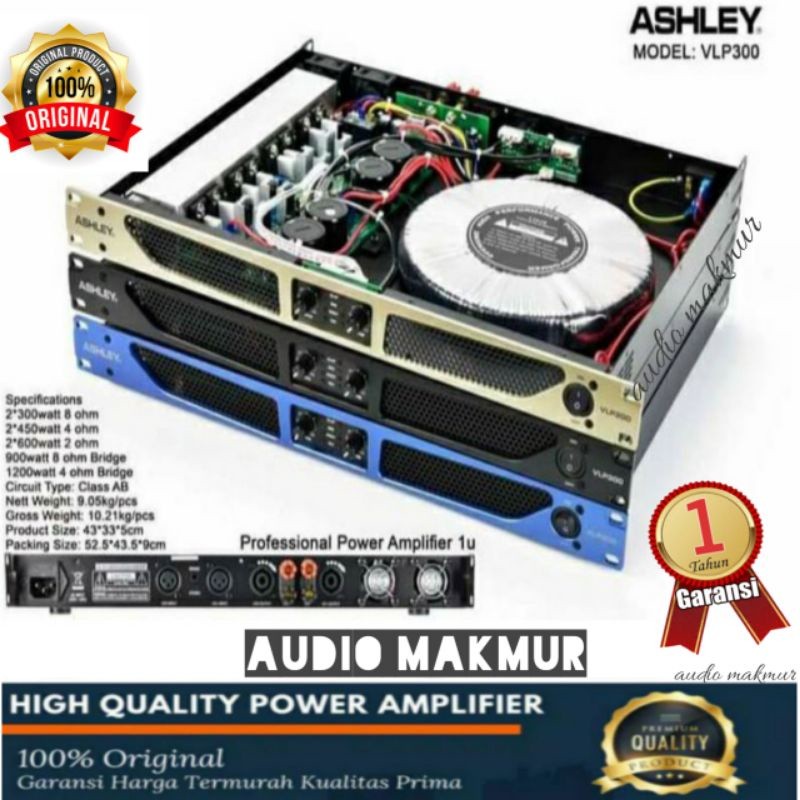 GS Power Ashley vlp 300 Original /power amplifier Ashley vlp300 Original ashley