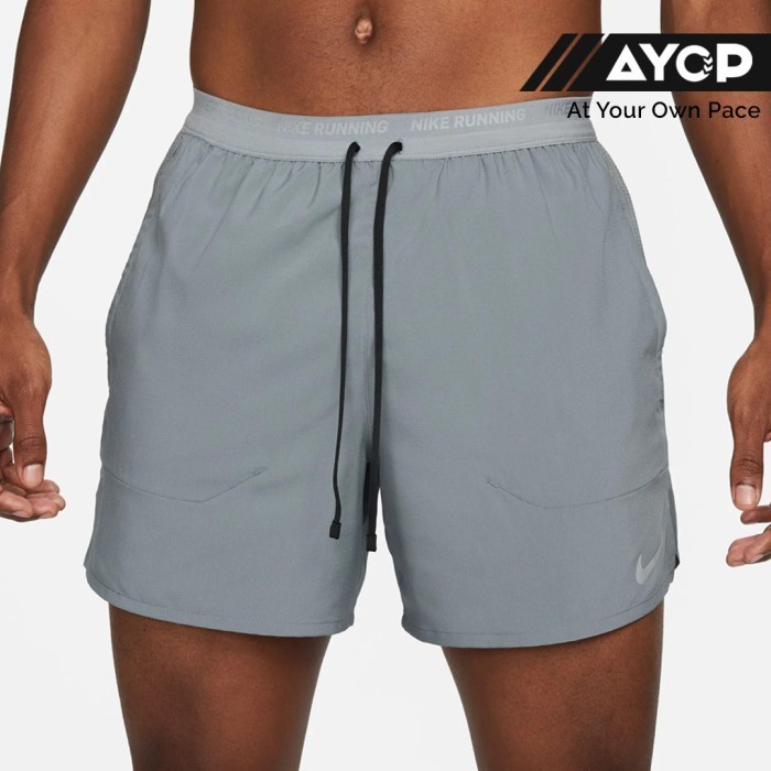 Nike Dri-FIT Stride Brief-Lined 5-inch Men’s Running Shorts - Smoke Grey