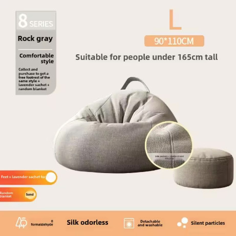 Lazy Sofa Bean Bag Single Person Can Lie Down and Sleep floor sofa  muebles  bean bag chair with fil
