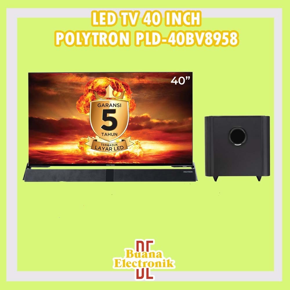 LED TV POLYTRON DIGITAL 40 INCH 40BV8958 ORIGINAL