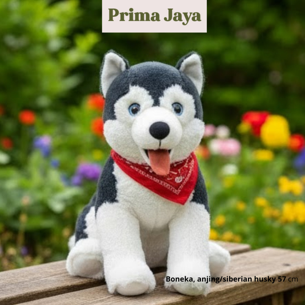 TERLARIS SWITZERLAND LVLG  Boneka anjing siberian 57CM