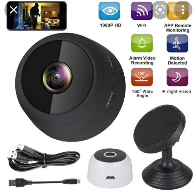 alanmarket COD CAMERA A9 MINI CAMERA CCTTV A9 HD 1080