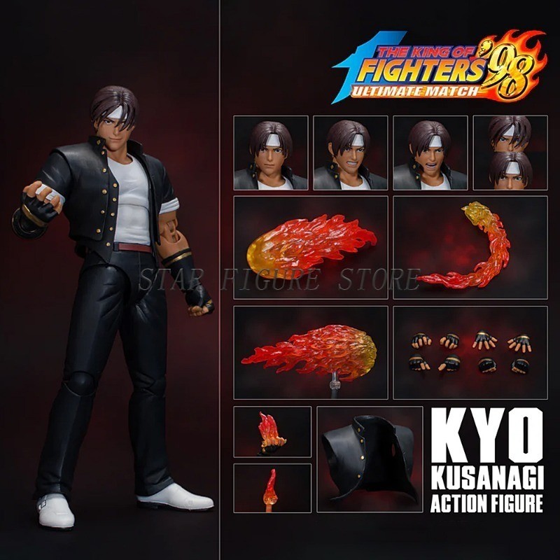 19cm The King of Fighters Kyo Kusanagi Action Figure Storm Toys KOF '98UM Iori Yagami Figurine PVC M