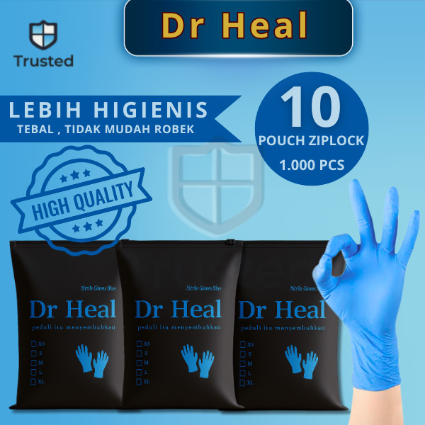[ Grosir ]  Sarung Tangan Nitrile Khusus KARTONAN Sarung Tangan Nitrile Isi 100 Medis Sarung Tangan 