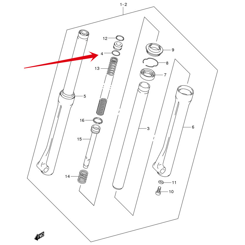 O RING SEAL, OIL (16X20X2.8) (Sil Oli Suspensi Depan) SHOCK DEPAN SKAYWAVE SGP 51181-37B00-000