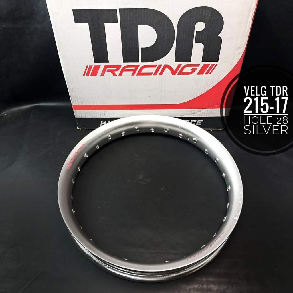 Velg Almunium TDR U Shape 215x17 Silver Hole 28