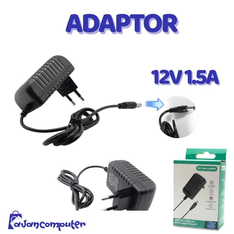 Adaptor 12V 1.5A Universal – Power Supply 12 Volt 1.5 Ampere