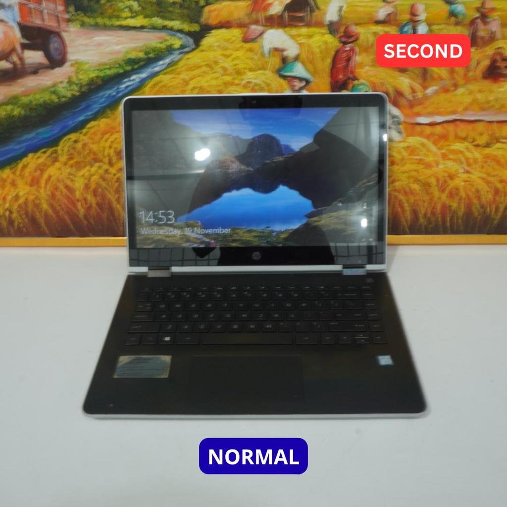 HP PAVILION X360 CONVERTIBLE 14-BA1XX I5 8250U 8 GB (14") LAPTOP SECOND ORIGINAL SINAR MUTIARA CELL
